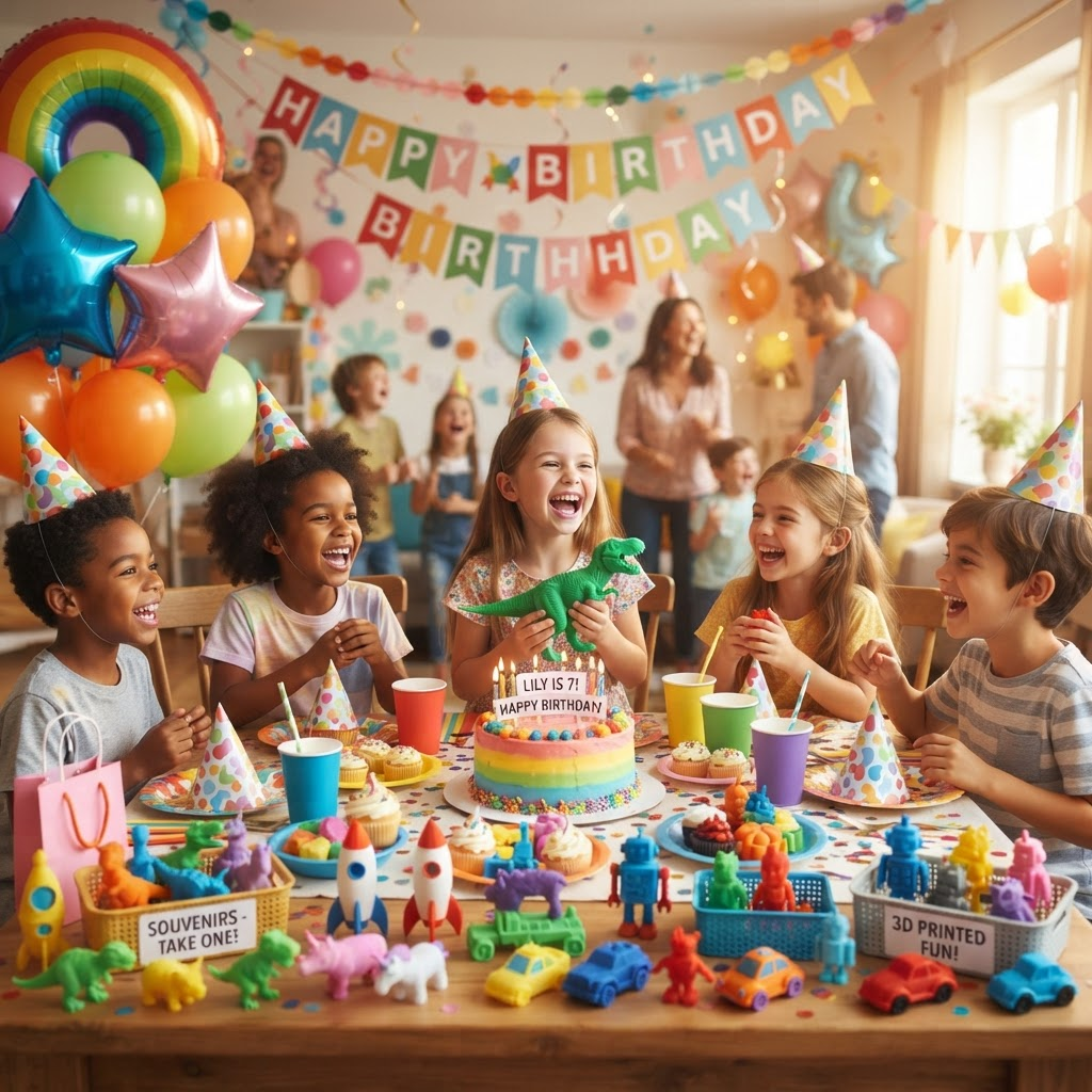 Lembrancinhas de aniversário infantil impressas em 3D